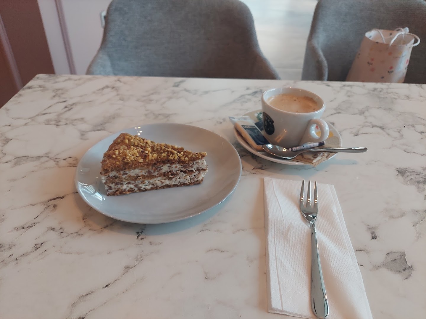 Flamenco: appetizing food and coffee presentation