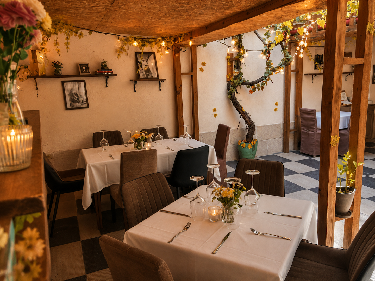 Kyu Nove: inviting and well-lit restaurant interior