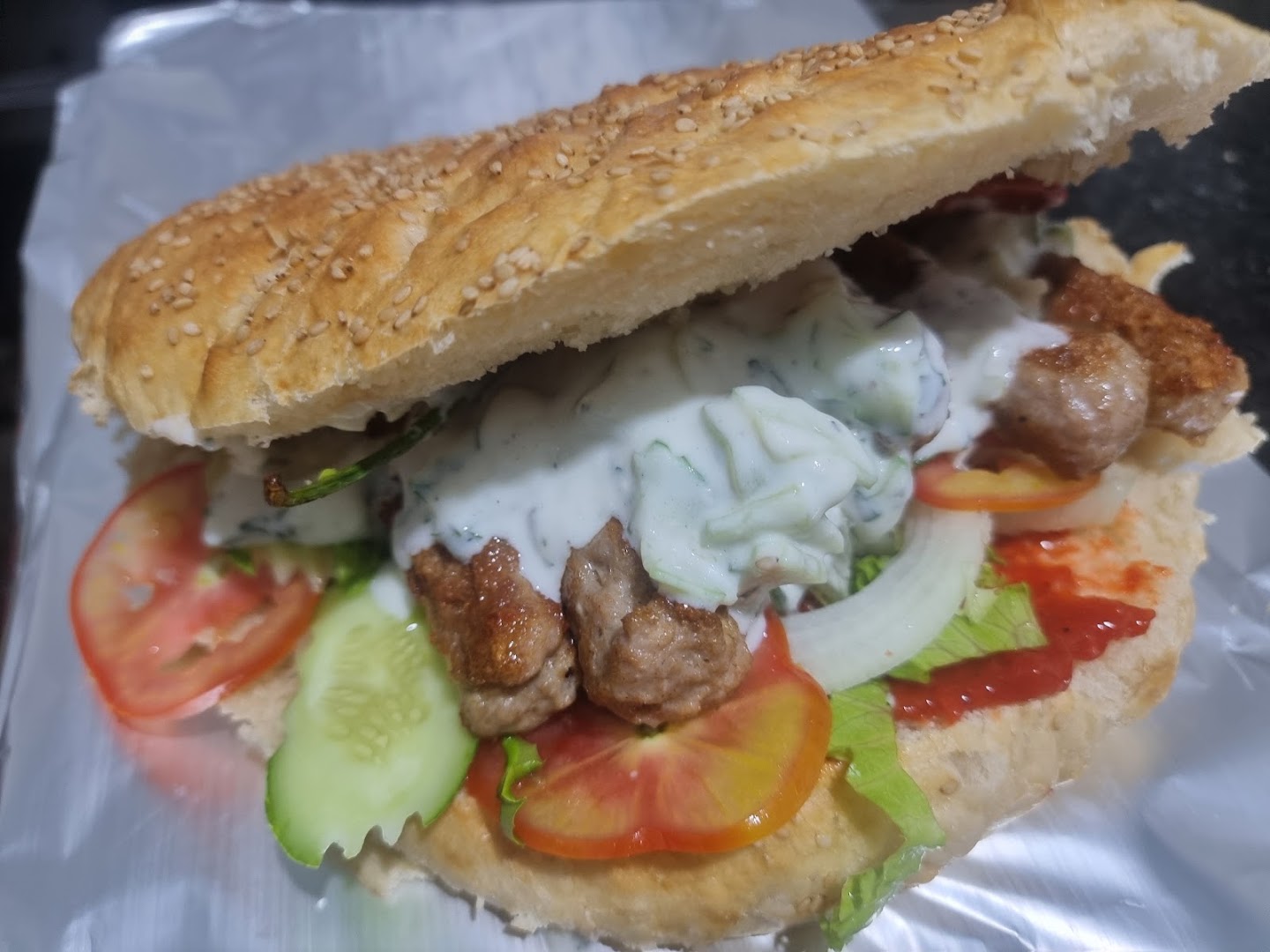 Balkan Restaurant: appetizing photo of restaurant food