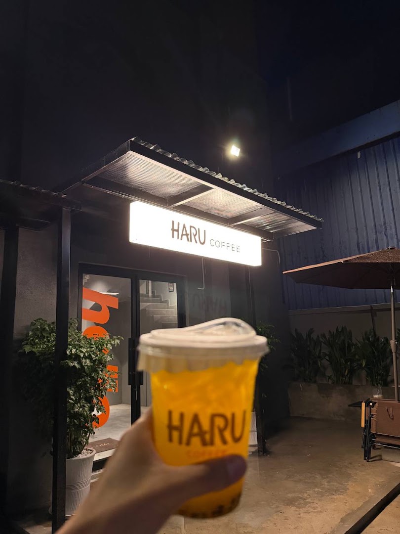 Haru Coffee: clear branding and inviting atmosphere