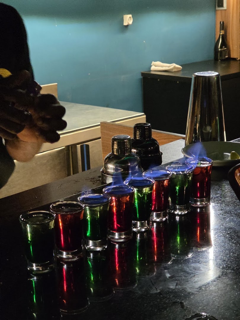 The Meeting Place: appealing photo of flaming drinks