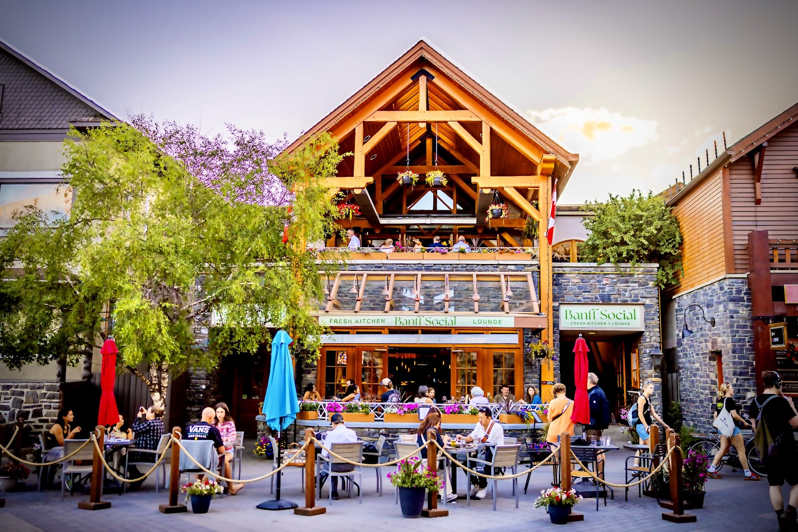 Banff Social: inviting exterior shot of venue