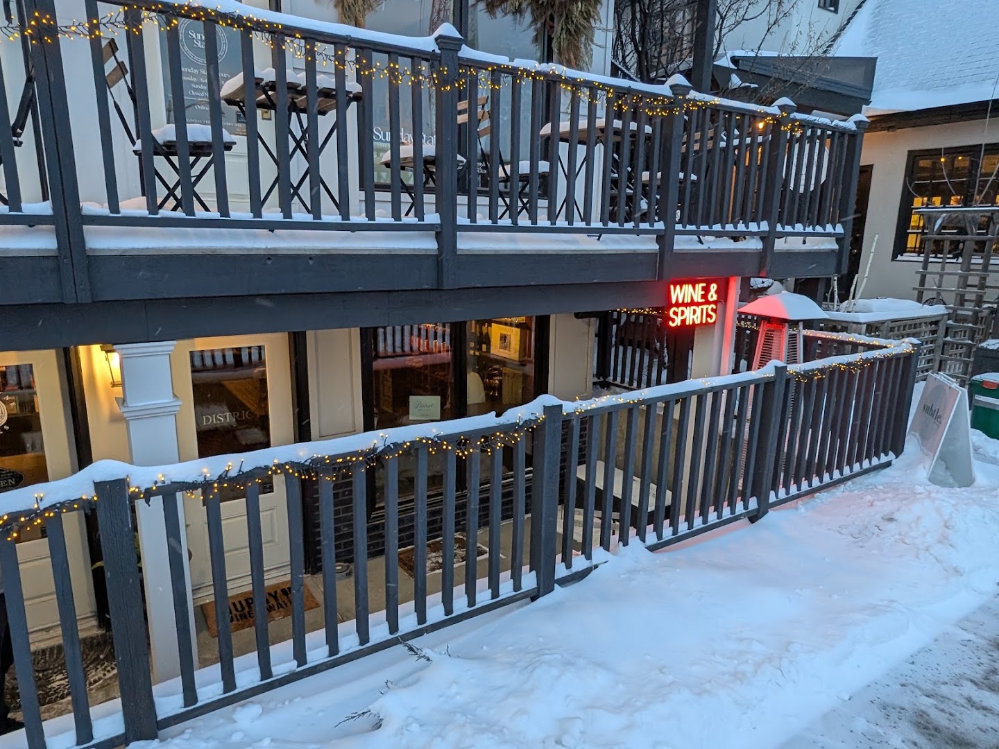 District Bottle Shop: clear exterior shot of shop