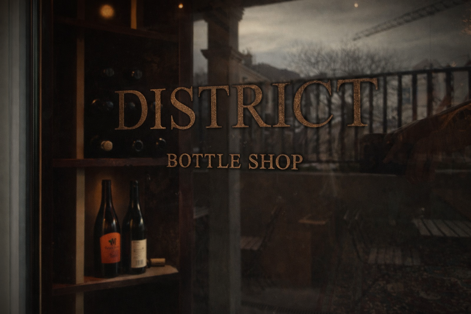 District Bottle Shop: clear branding and shop atmosphere