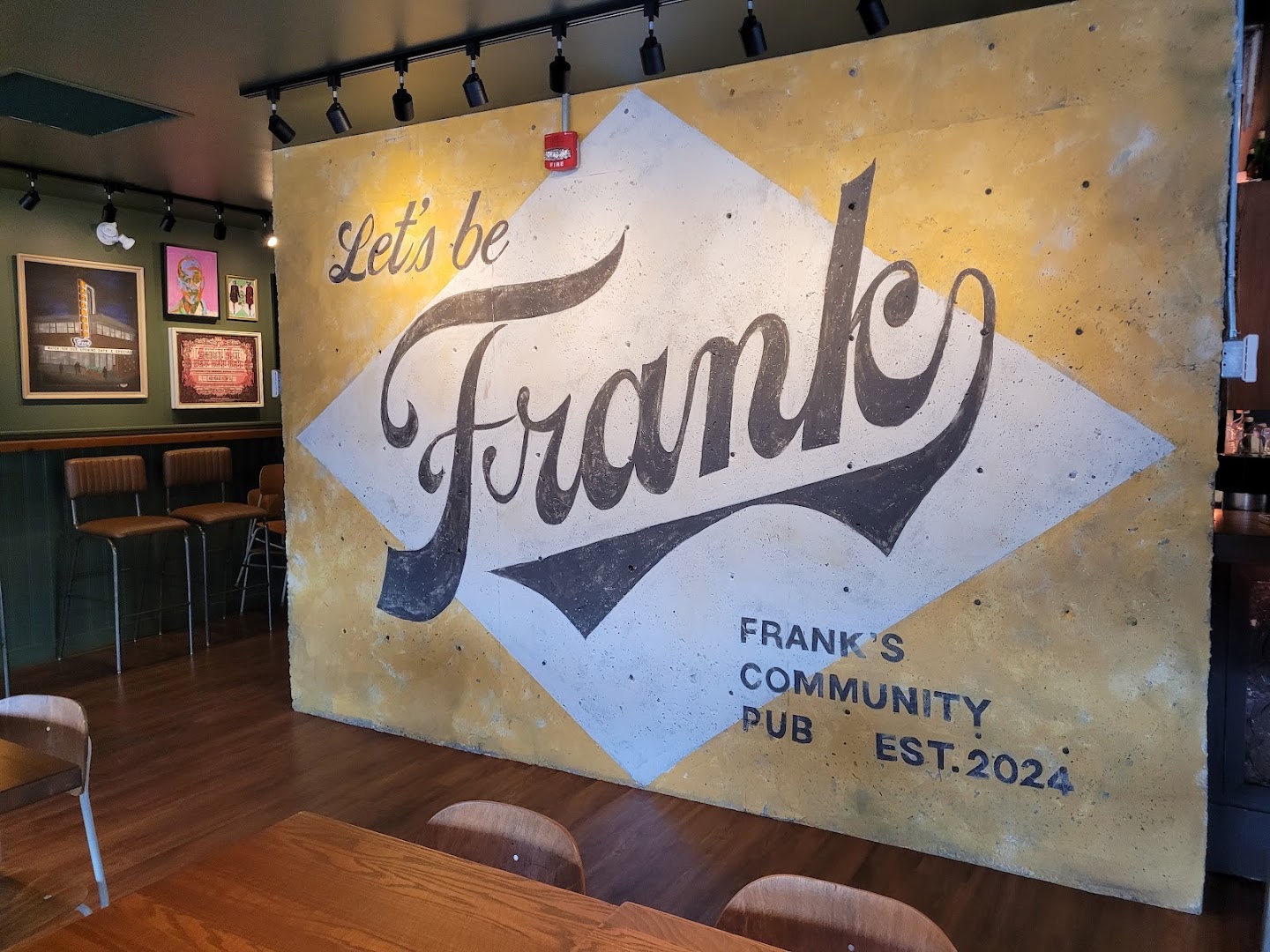Frank's Community Pub: clear, professional interior atmosphere shot