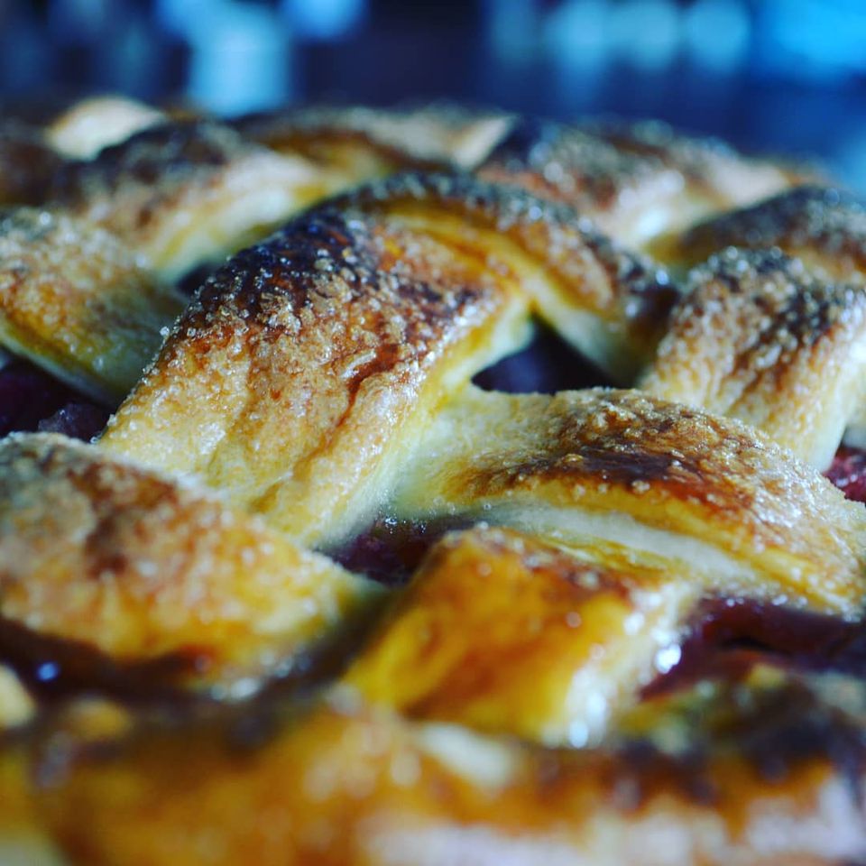 King of Tarts: appetizing close-up of pastry product