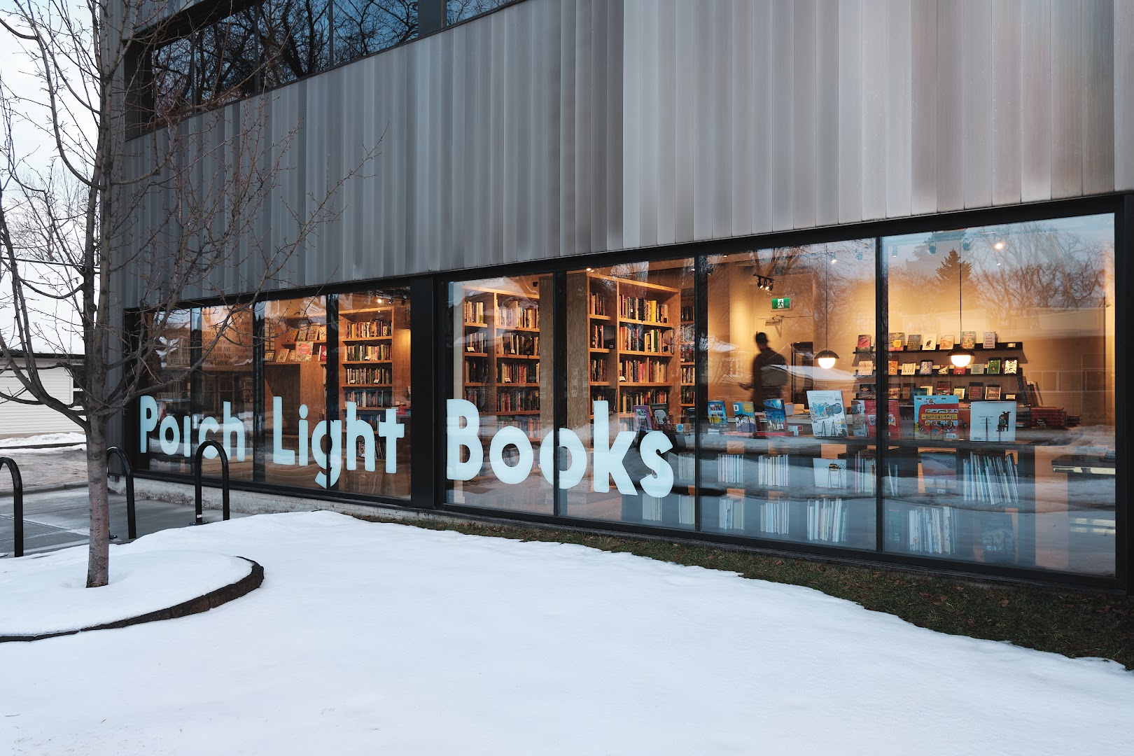 Porch Light Books: clear, professional storefront photo