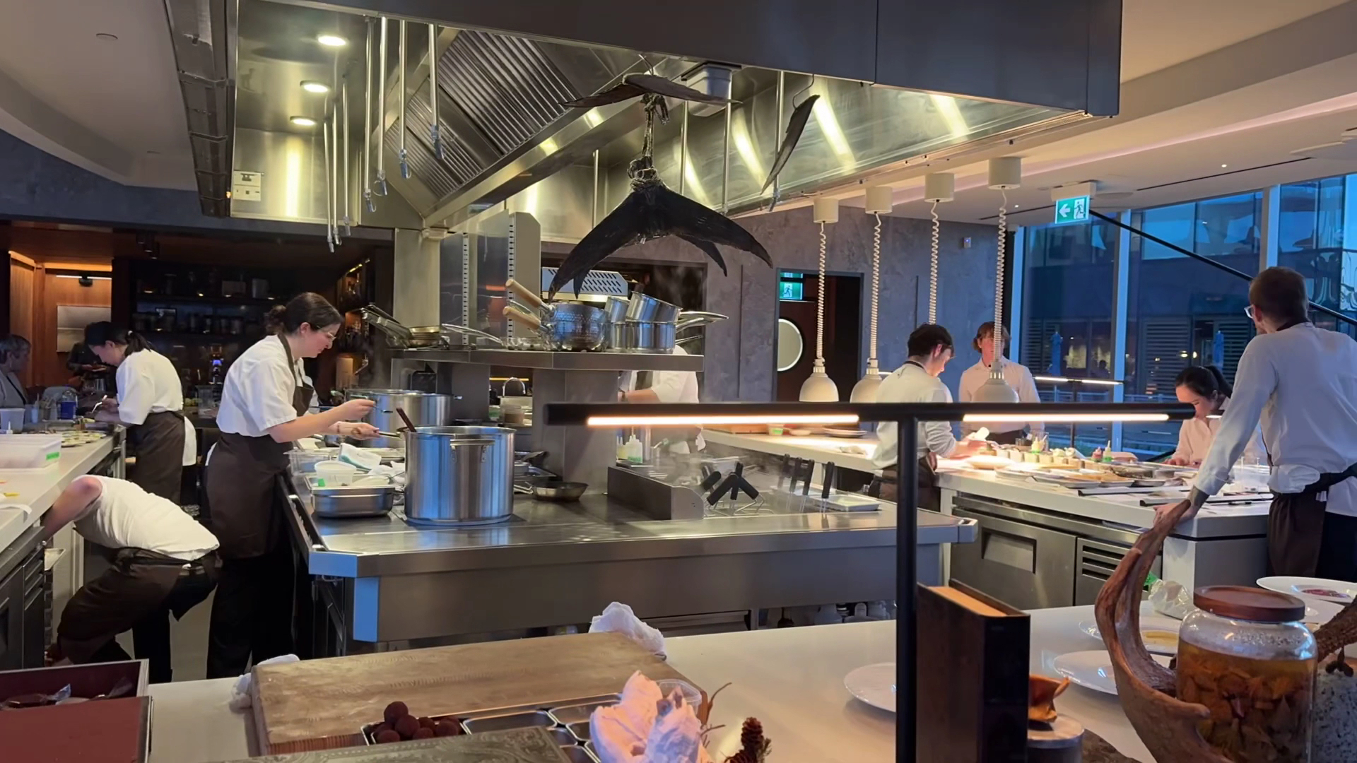 Mystic: professional shot of active kitchen