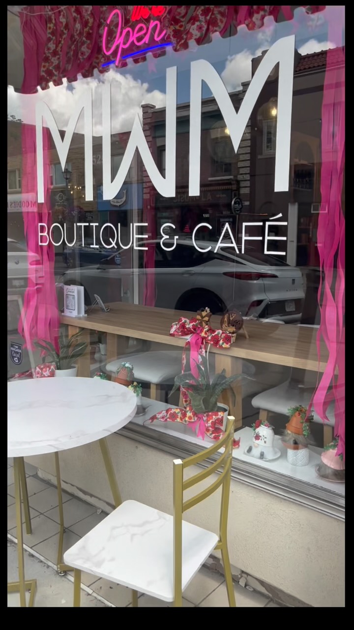 MWM Boutique & Cafe: clear storefront and interior view