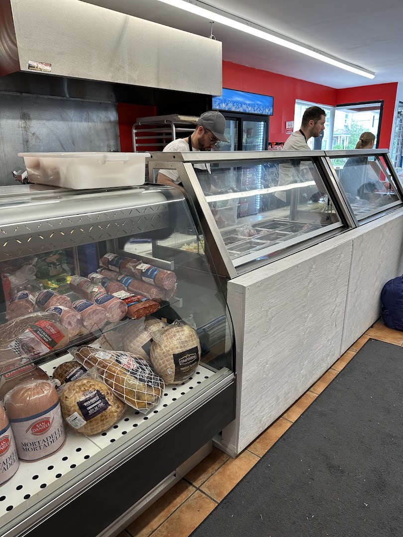 District Deli: deli counter and staff