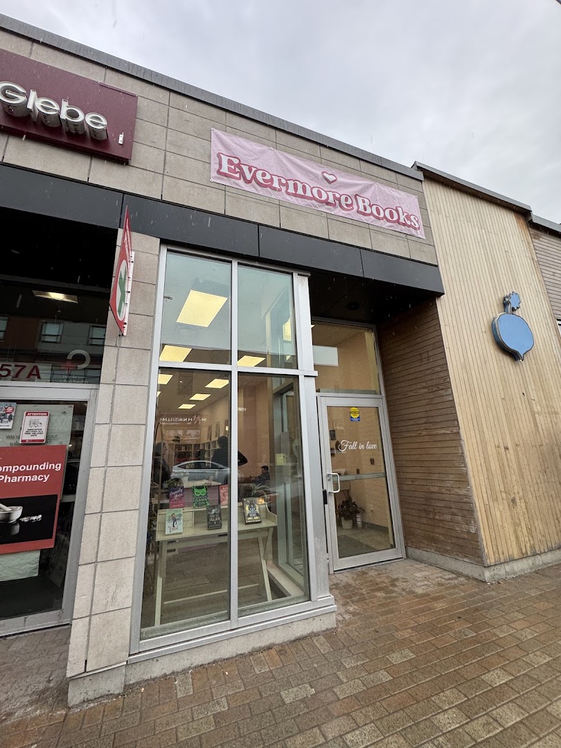 Evermore Books: clear storefront photo of shop