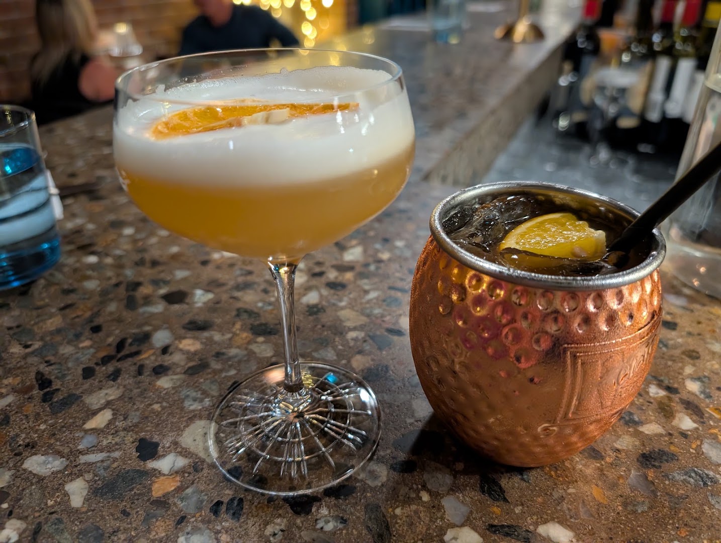 Grotto: appealing photo of restaurant drinks