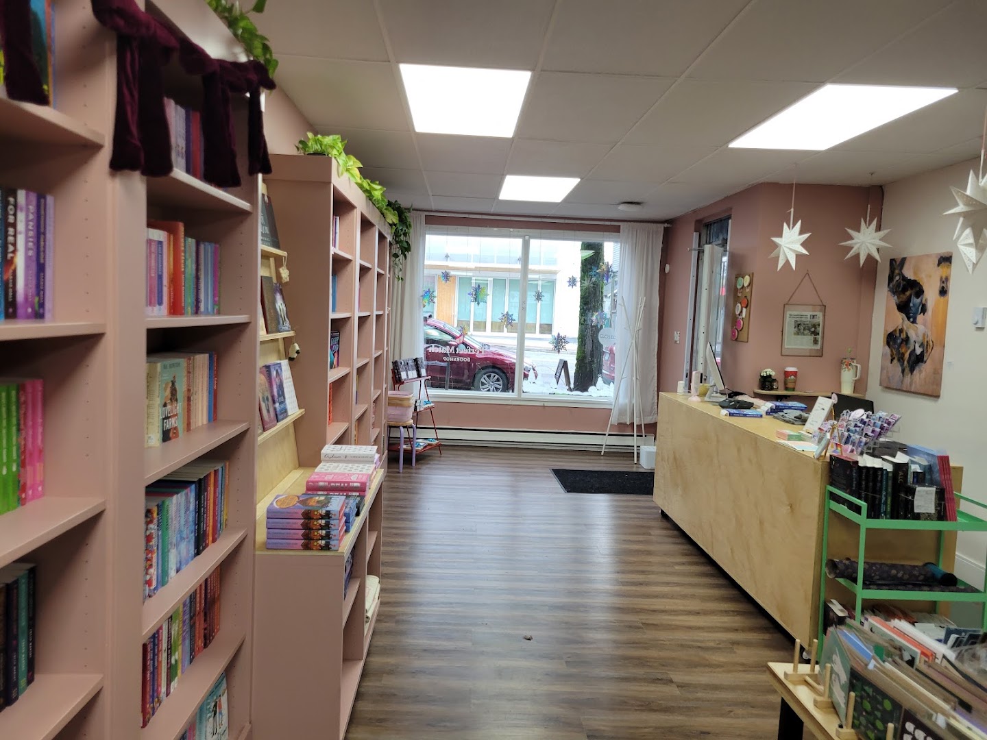 Perfect Match Bookshop: clear view of shop interior