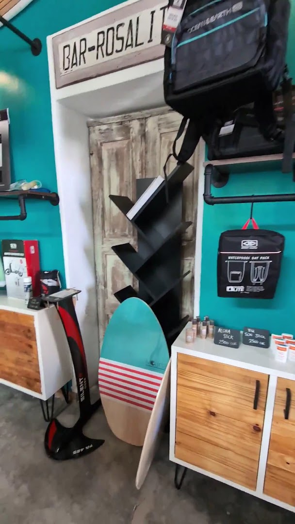 Hei Matau Surf Shop: clear display of shop products