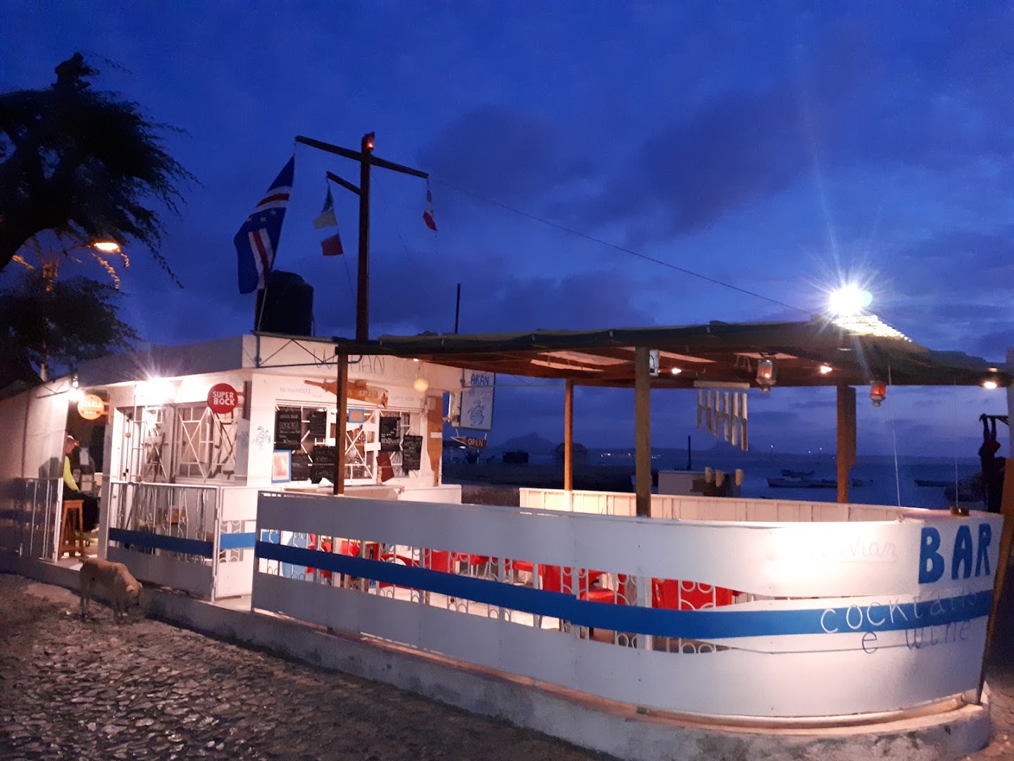 Wakan Bar: attractive evening exterior shot