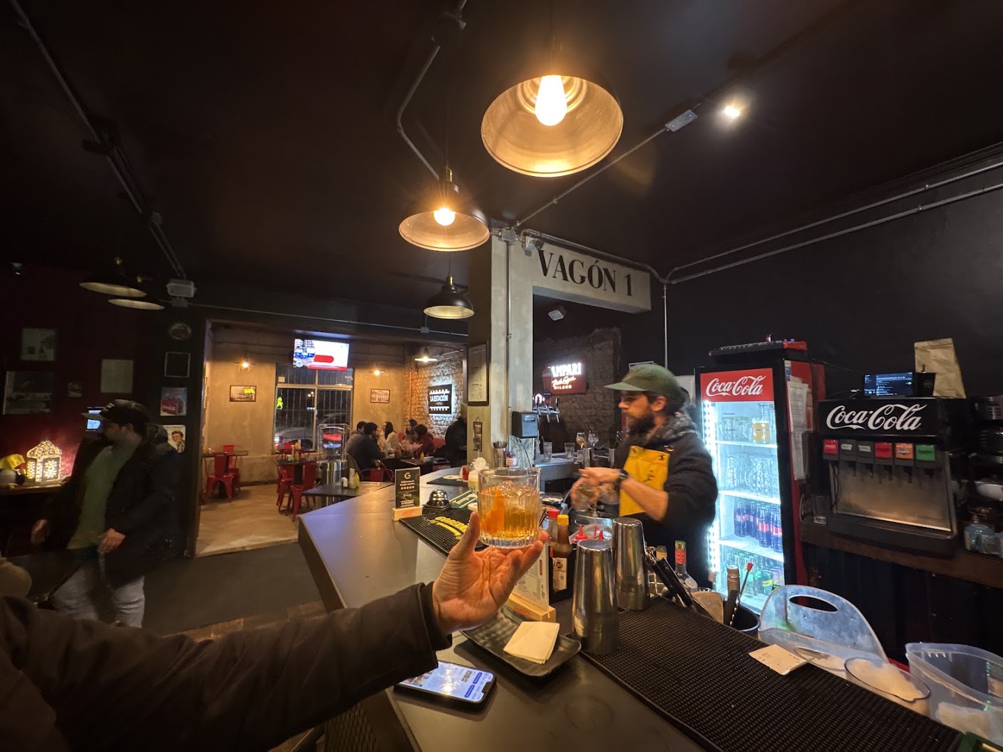 La Estación 1873: atmosphere and drink service