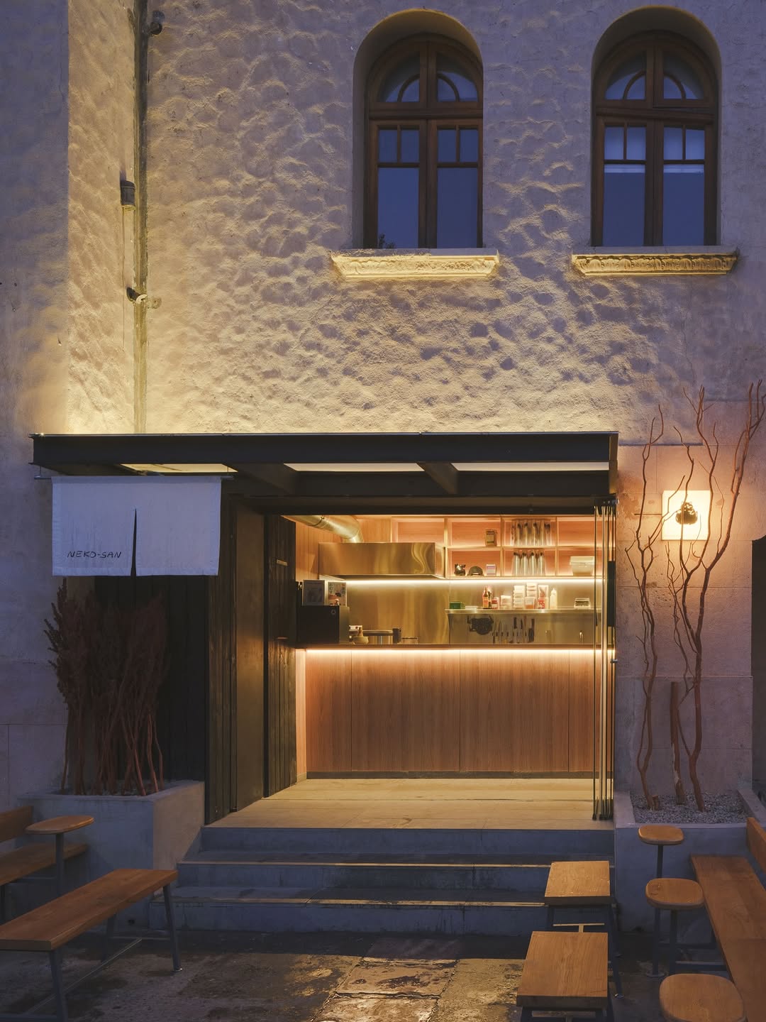 Neko-San: beautiful professional exterior shot