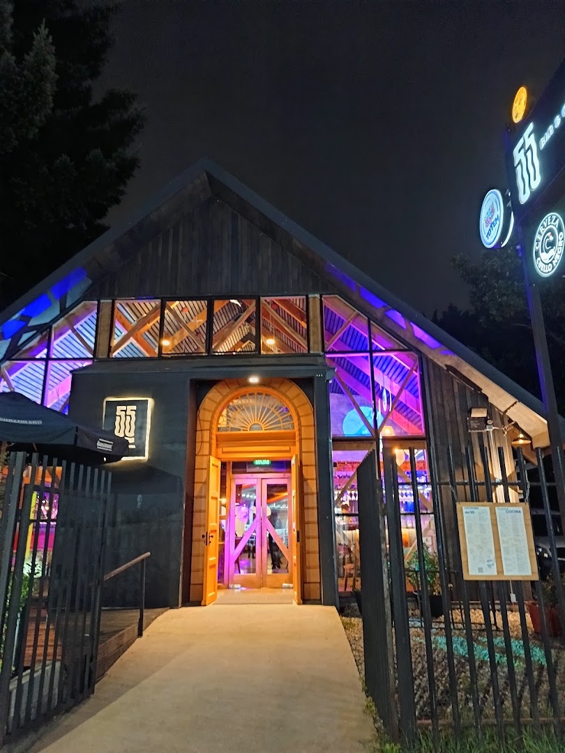 Bar 55: attractive exterior shot of venue