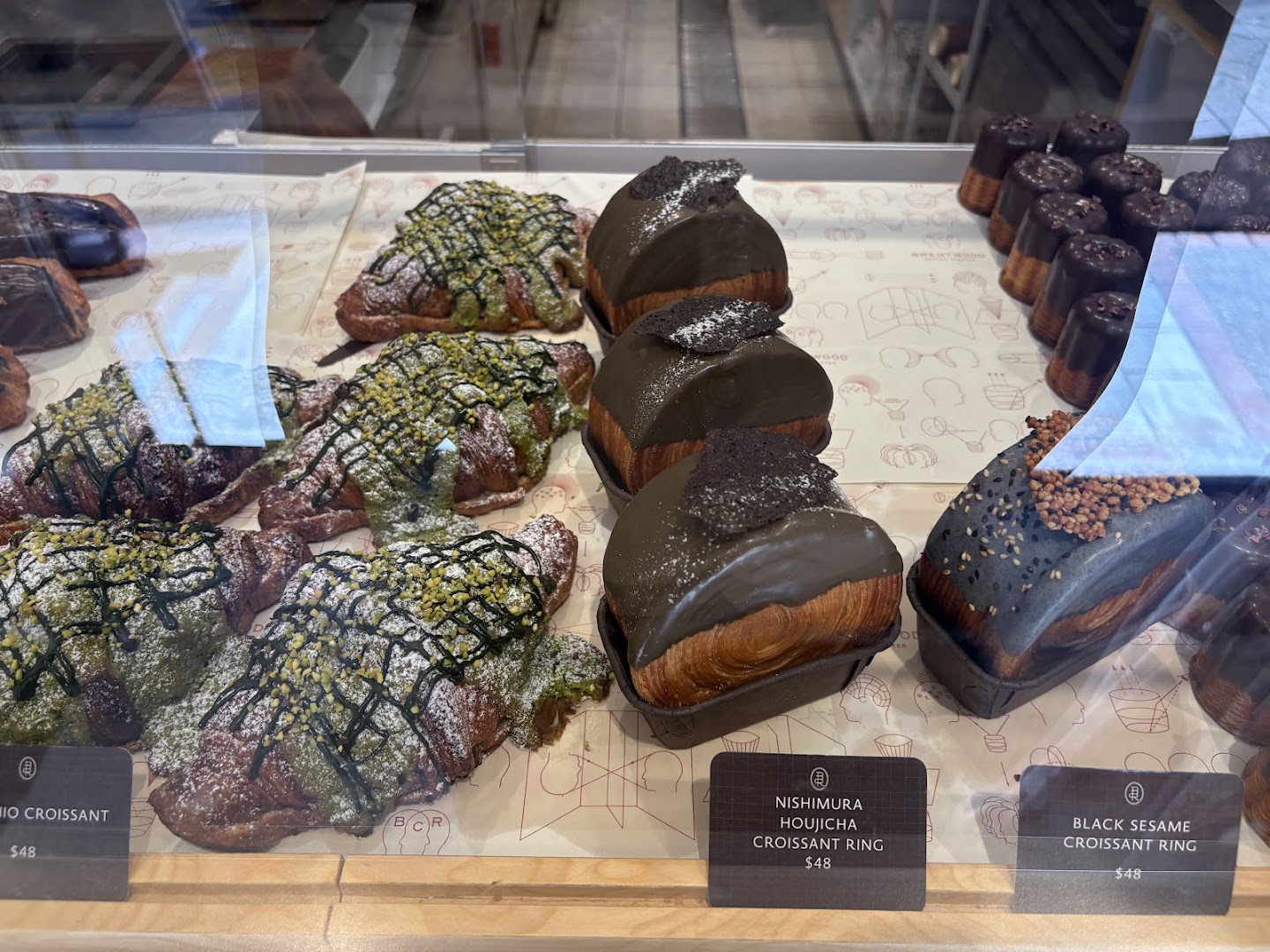 Brentwood Coffee Roaster: appetizing display of fresh pastries