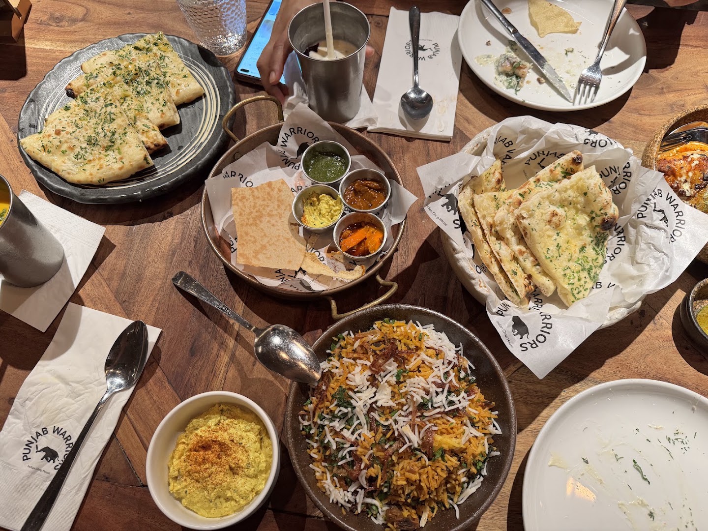 Punjab Warriors: appetizing food spread, clear quality