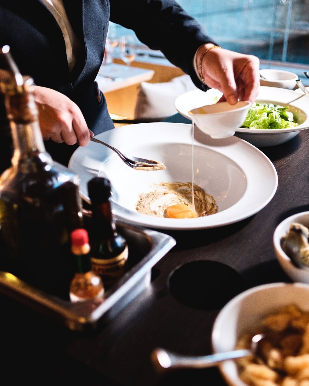 Factory Steak & Lobster: professional food preparation shot