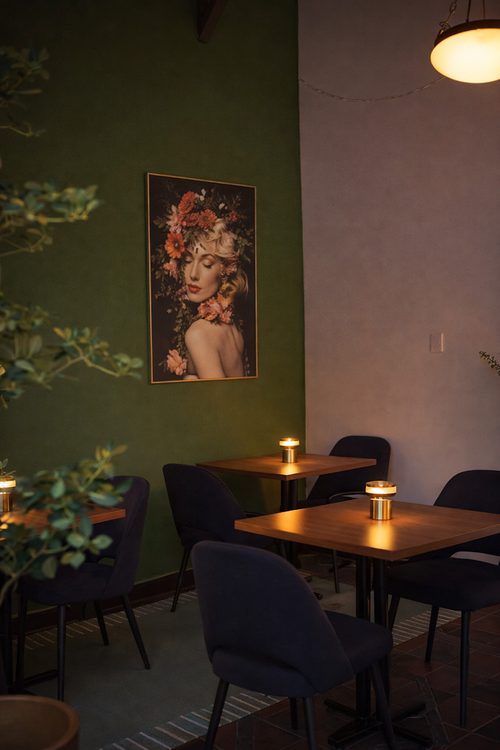 Jardín Secreto: attractive, high-quality interior atmosphere