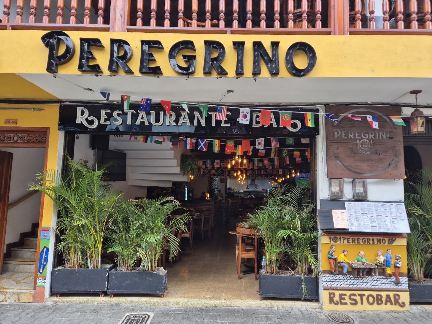 Peregrino: clear, inviting exterior of venue