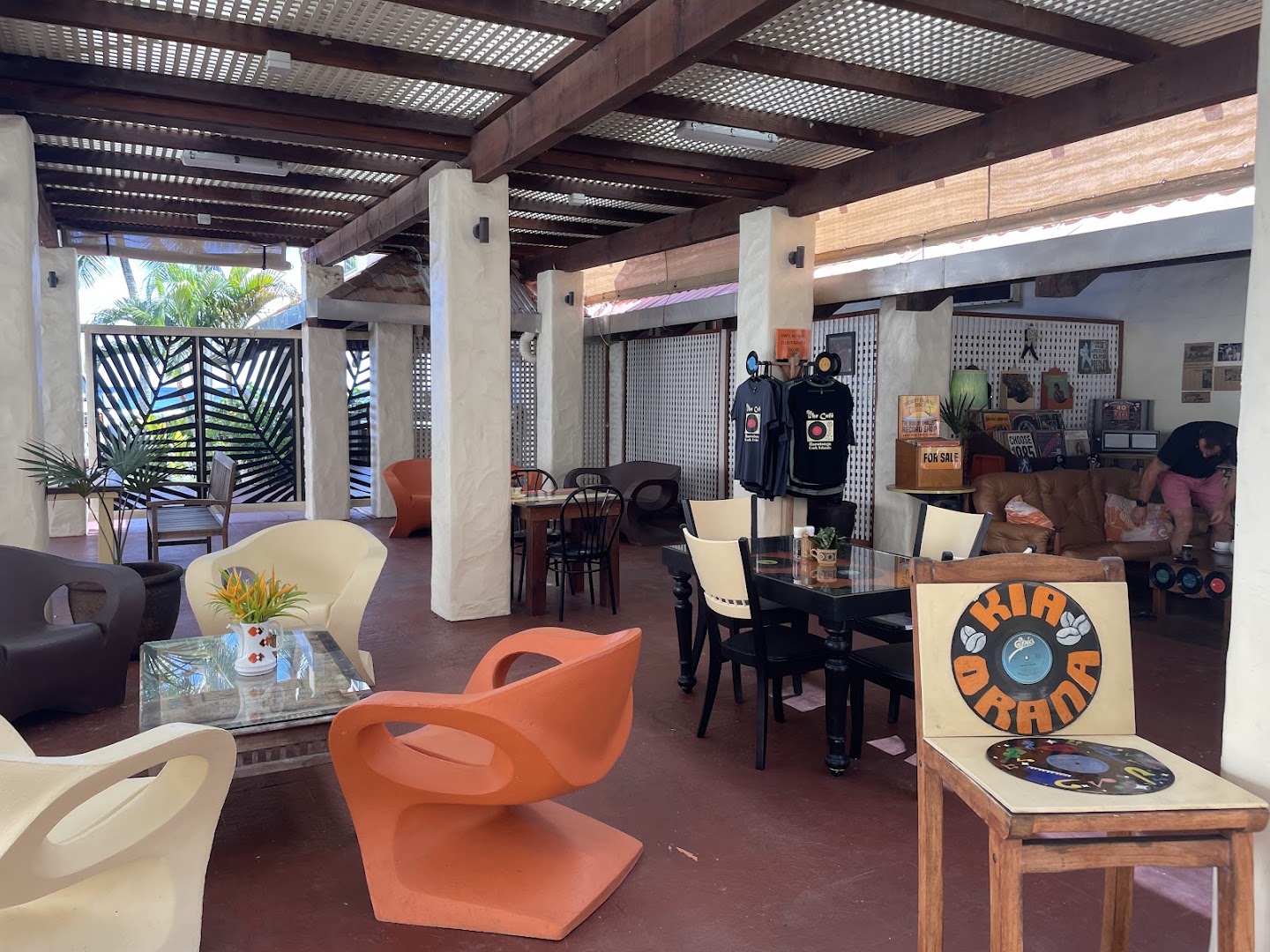 The Cafe: clear view of venue atmosphere