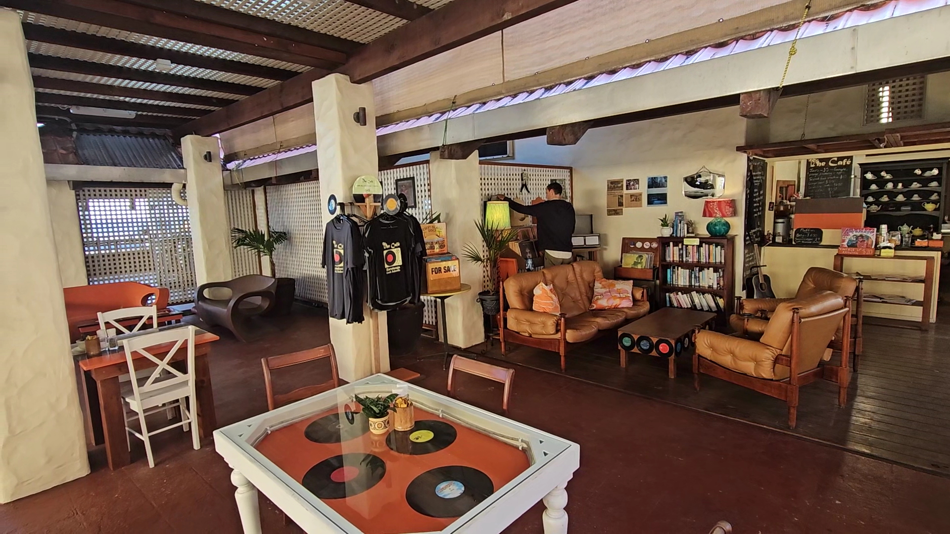 The Cafe: clear shot of venue interior