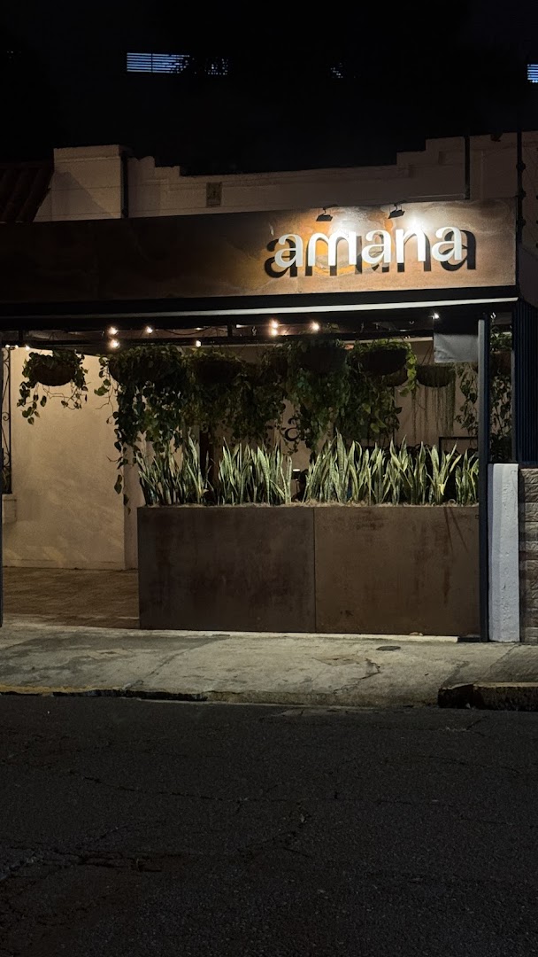 Amana: clear, professional exterior night shot