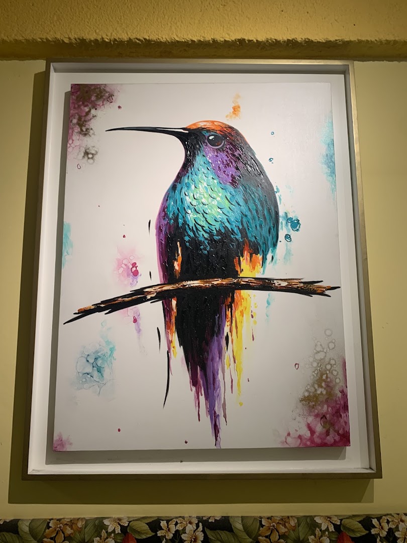 Sphaera Coffee & Bakery: artistic decor enhances venue atmosphere