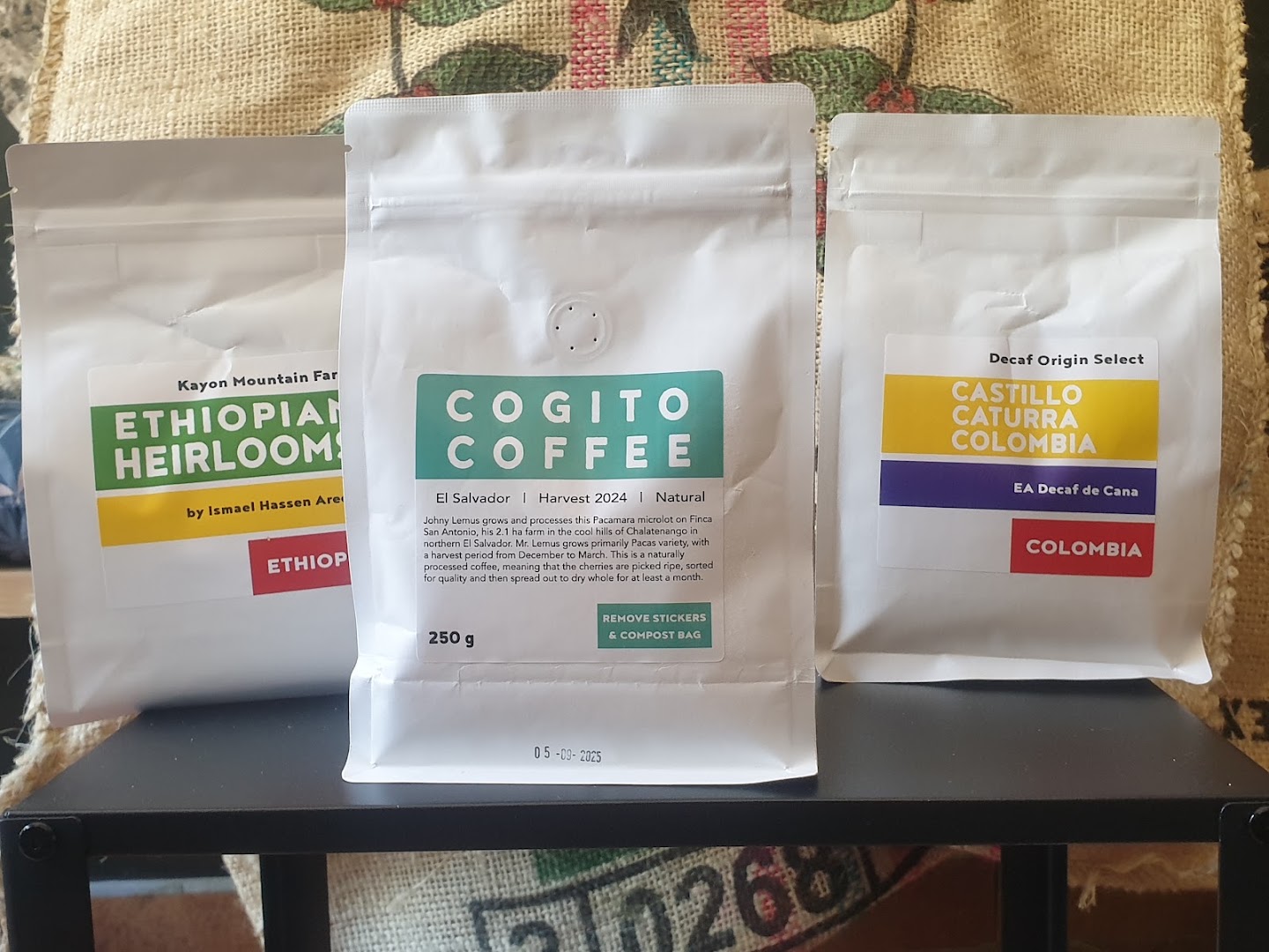 EmJoy Specialty Coffee Shop: clear product display of coffee