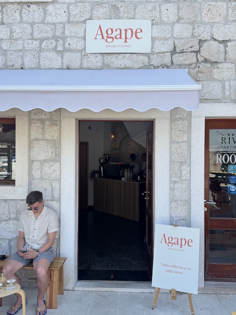 Agape Specialty Coffee: clear, inviting storefront photo