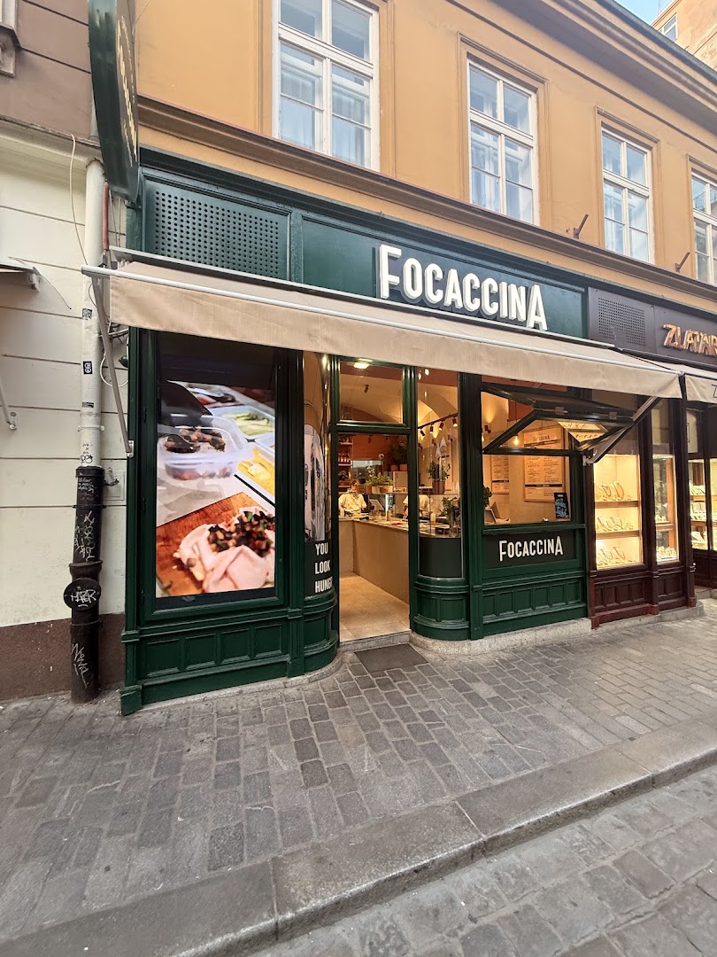 Focaccina: clear storefront photo of restaurant