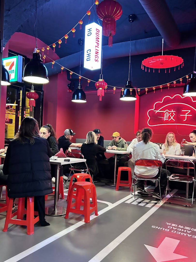 HoChu Dumplings: vibrant atmosphere and interior