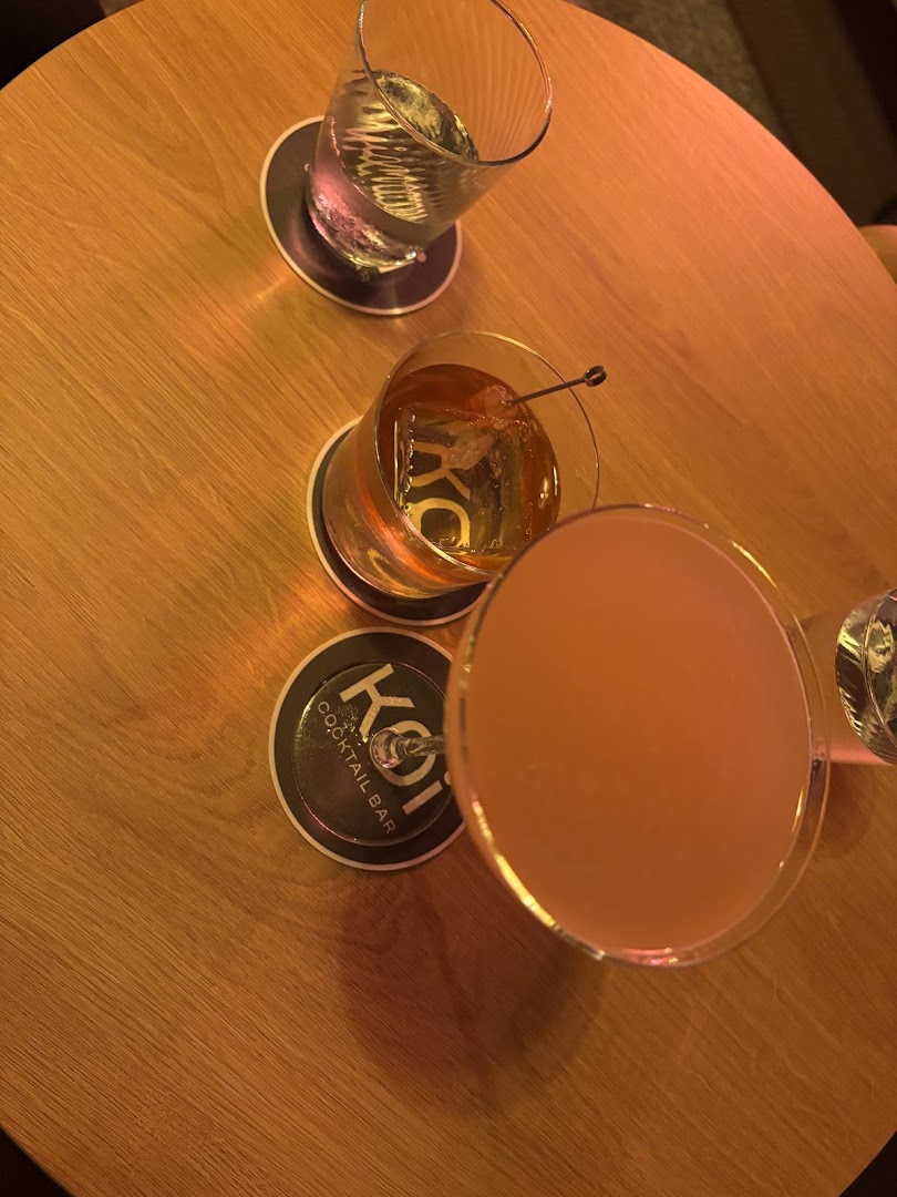 KOI: high quality shot of drinks
