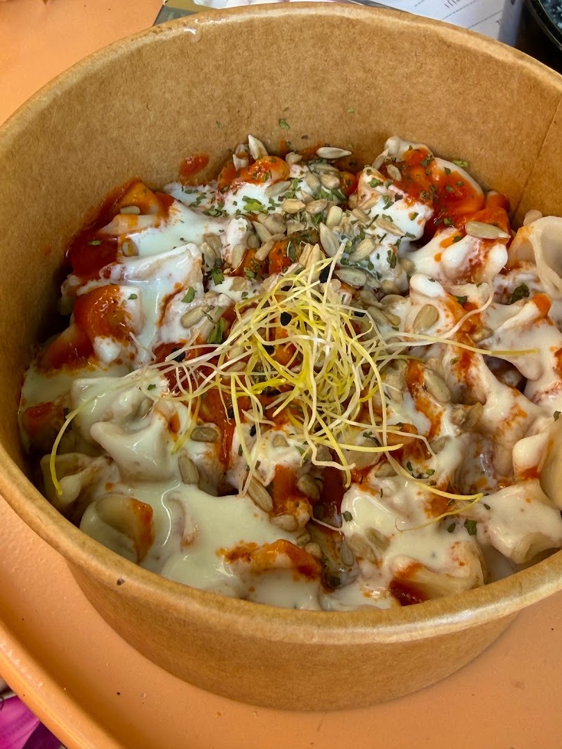 Manti: appetizing photo of restaurant food