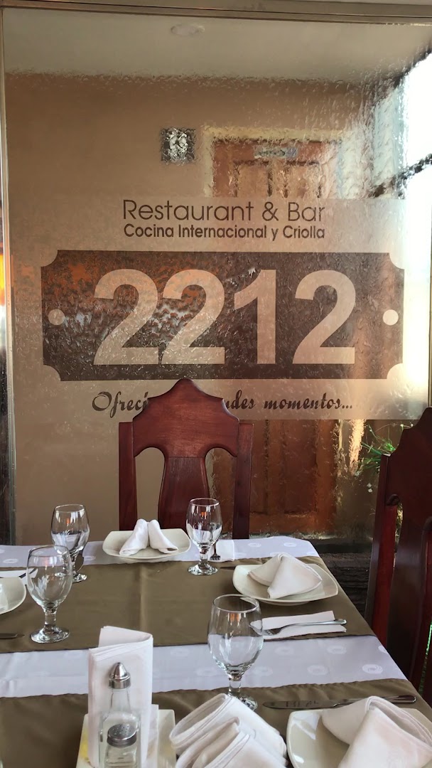 2212 Restaurant & Bar: clear shot of restaurant interior