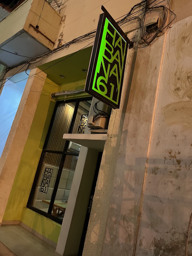 Habana 61: clear exterior shot with signage