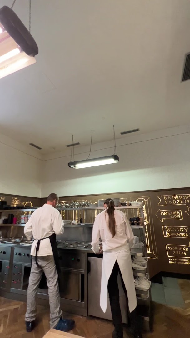 Lokál U Caipla: staff working in kitchen