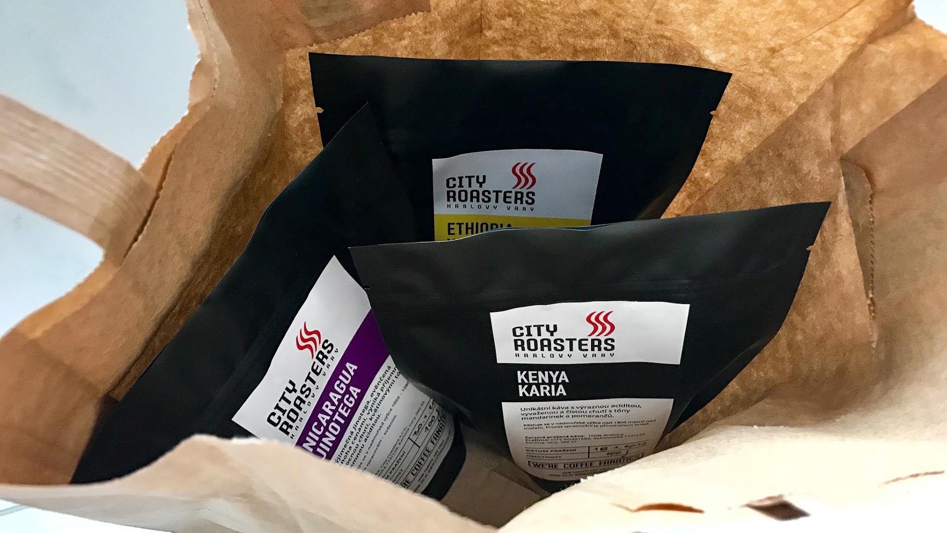 City Roasters: coffee products sold there