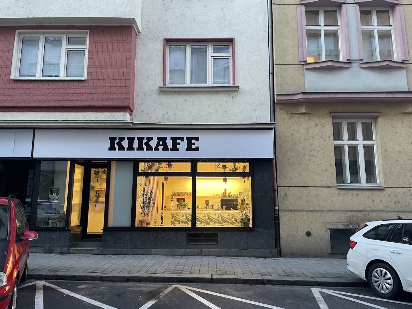 Kikafe: clear exterior shot of venue
