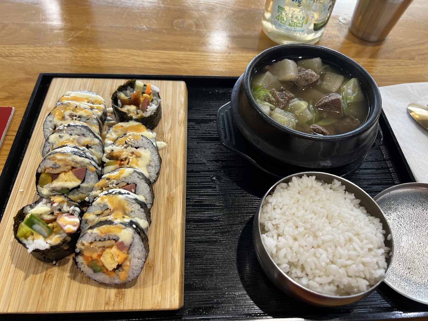 Kimbab Plus: appetizing, clear photo of food