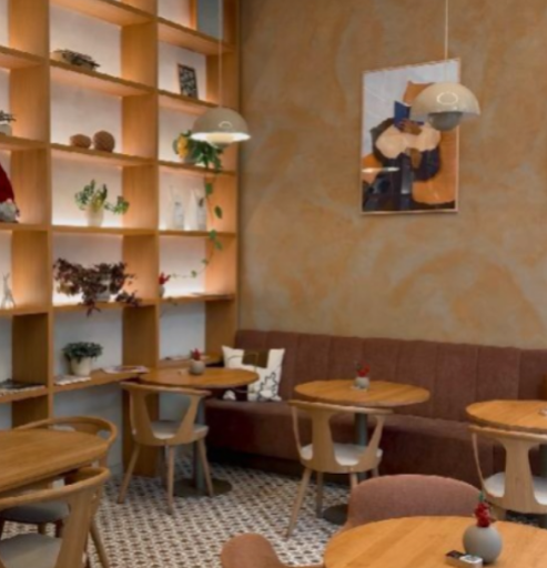 Café Revoluční: inviting and professional interior shot