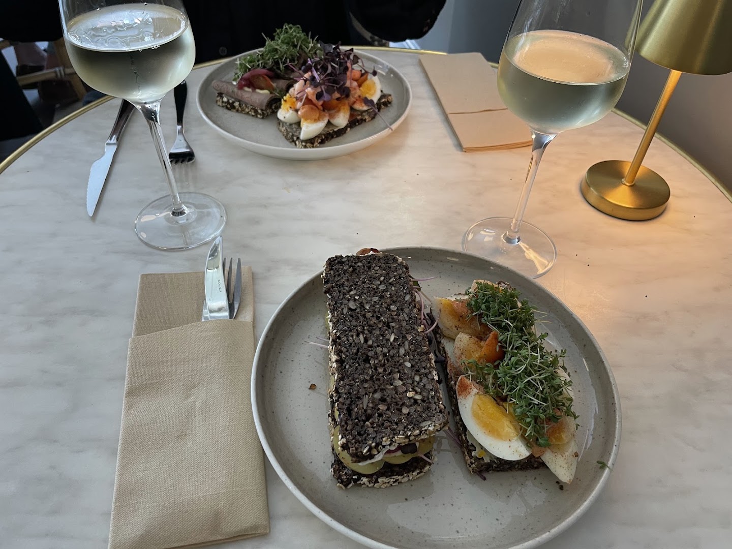 Café Guldægget: appetizing food and professional presentation