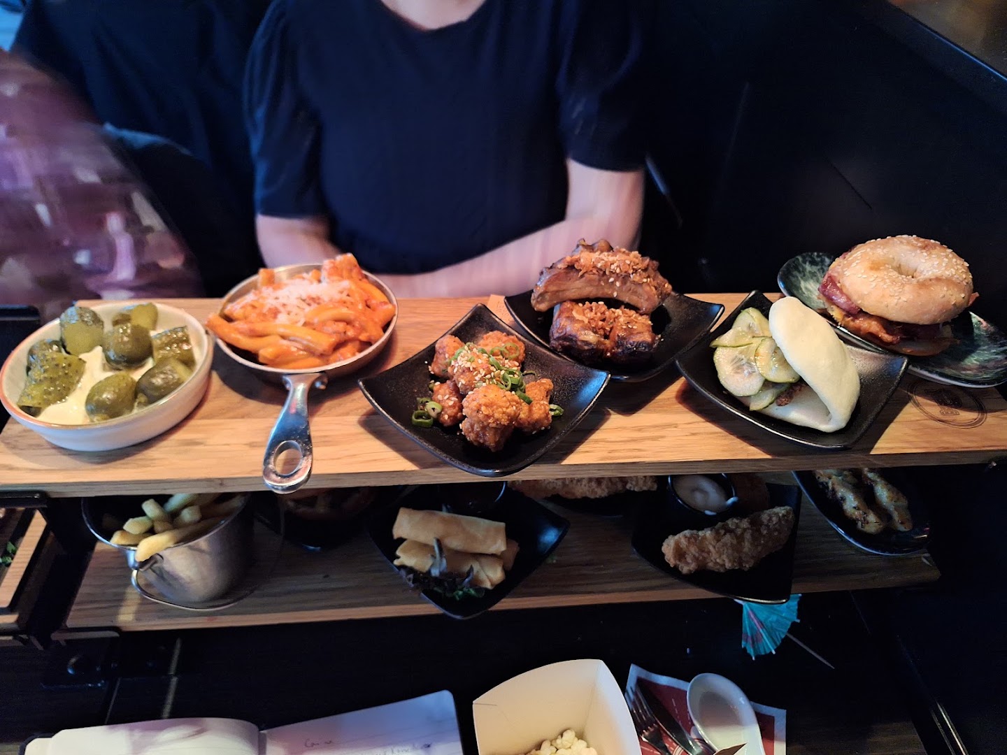 Pincho Nation: appetizing display of restaurant food
