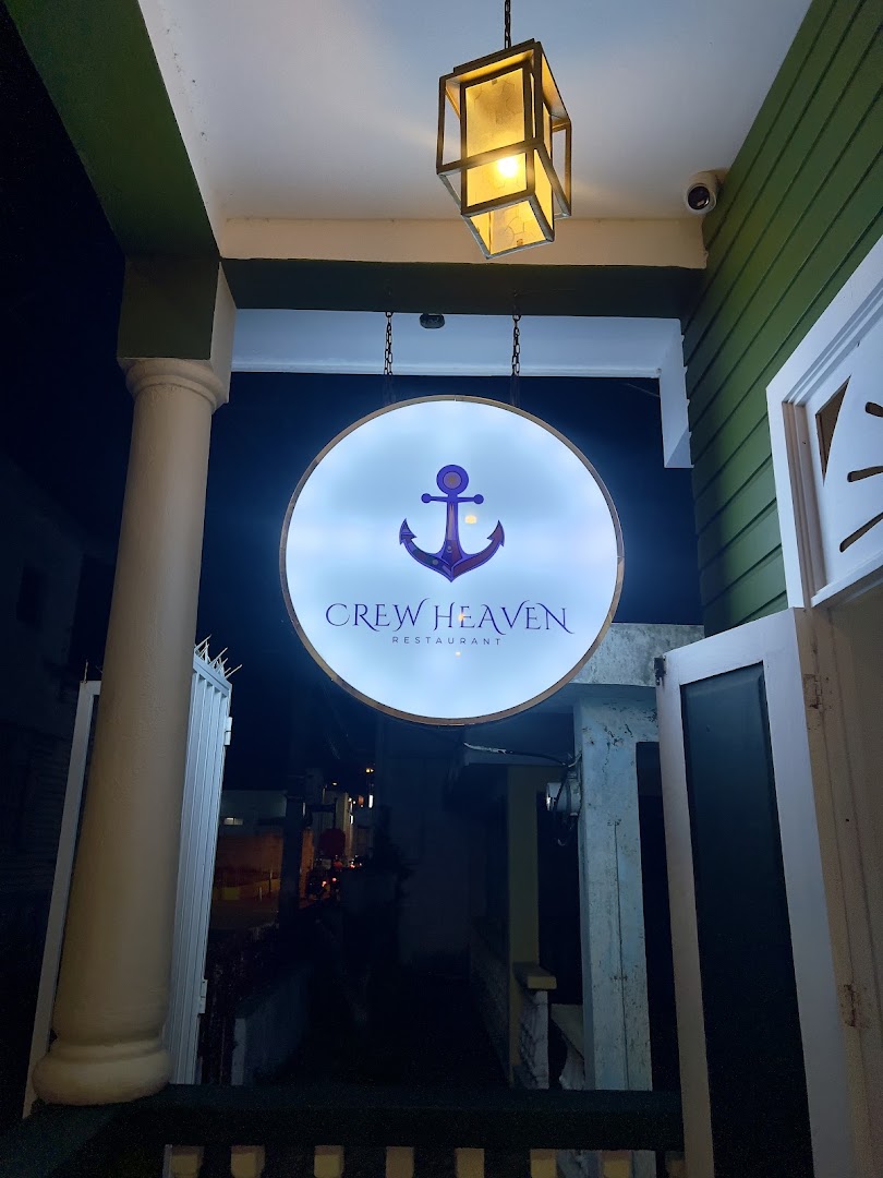 Crew Heaven: clear, professional shot of signage