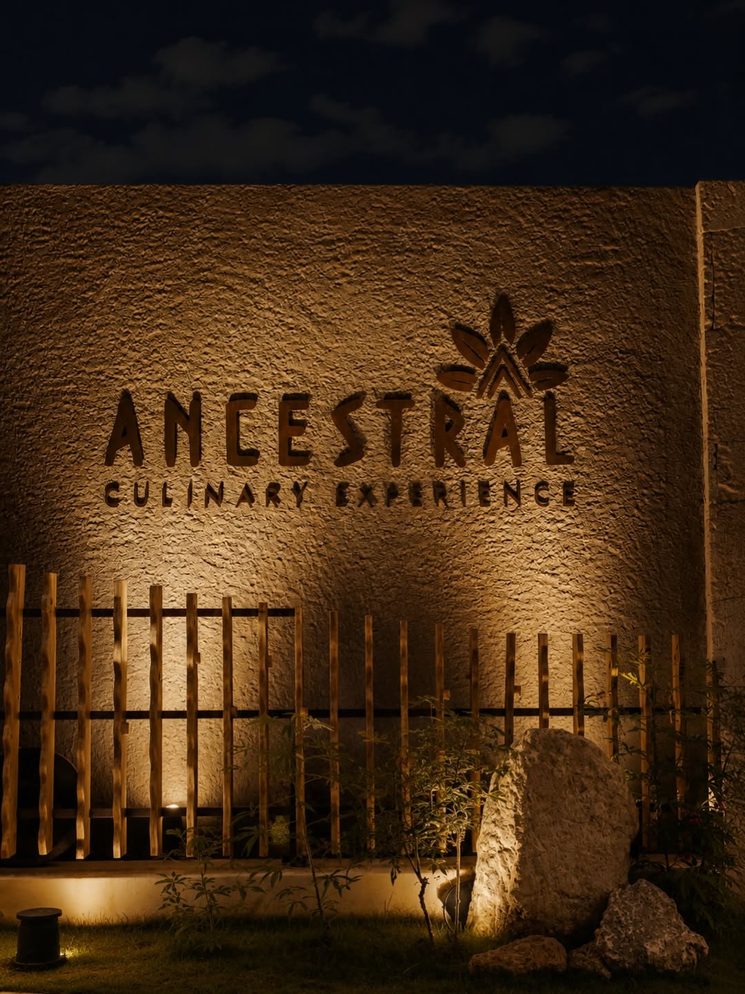Ancestral Culinary Experience: professional and atmospheric exterior shot