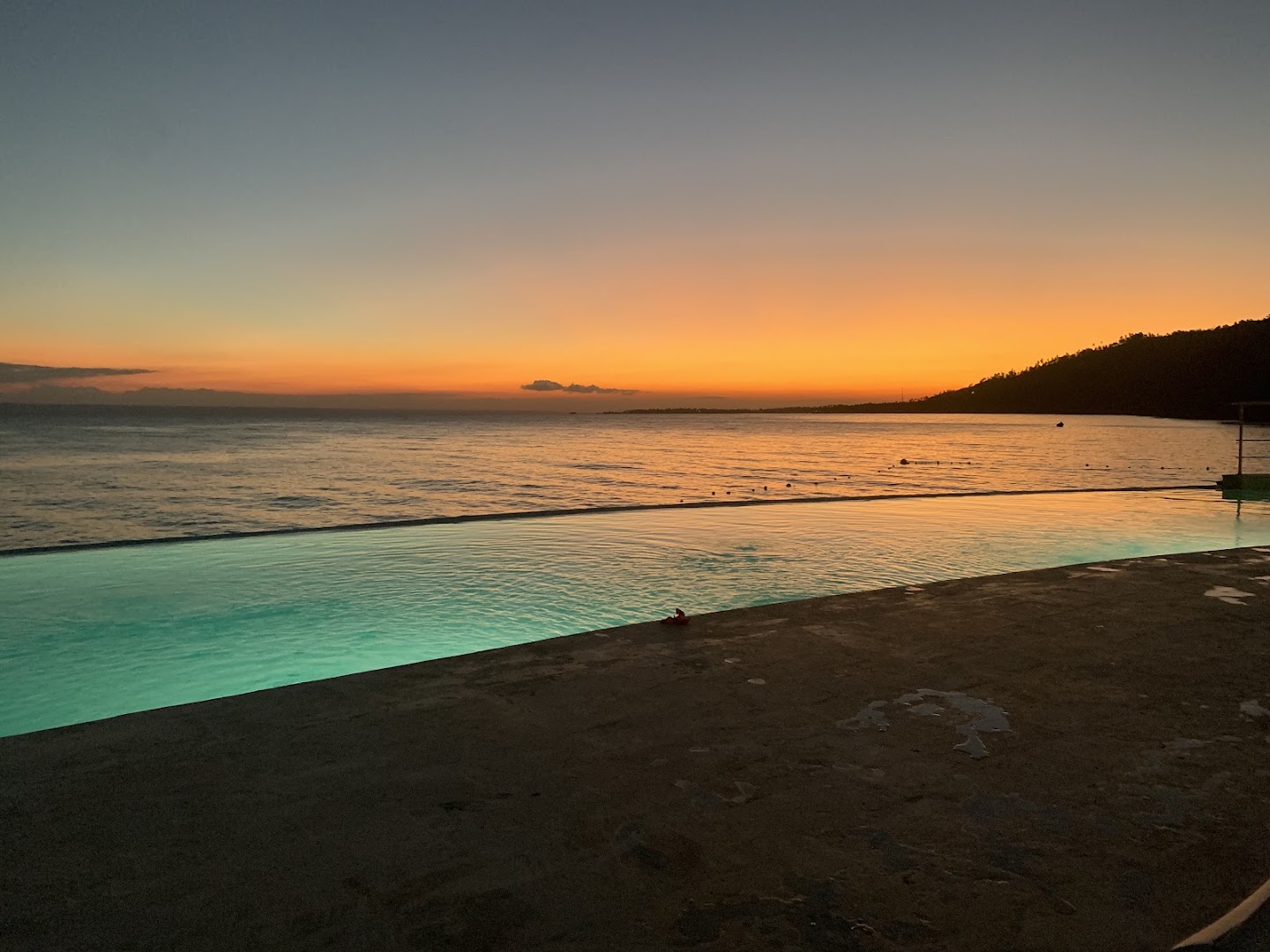 Ocean Club: beautiful sunset view of venue