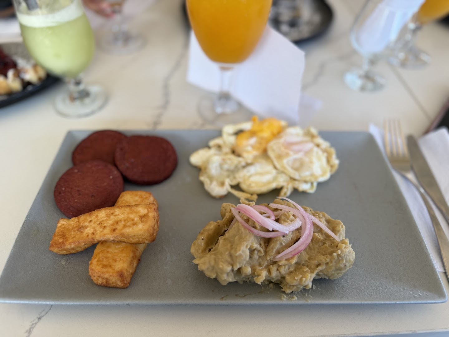 Santorino: appetizing and clear food photo